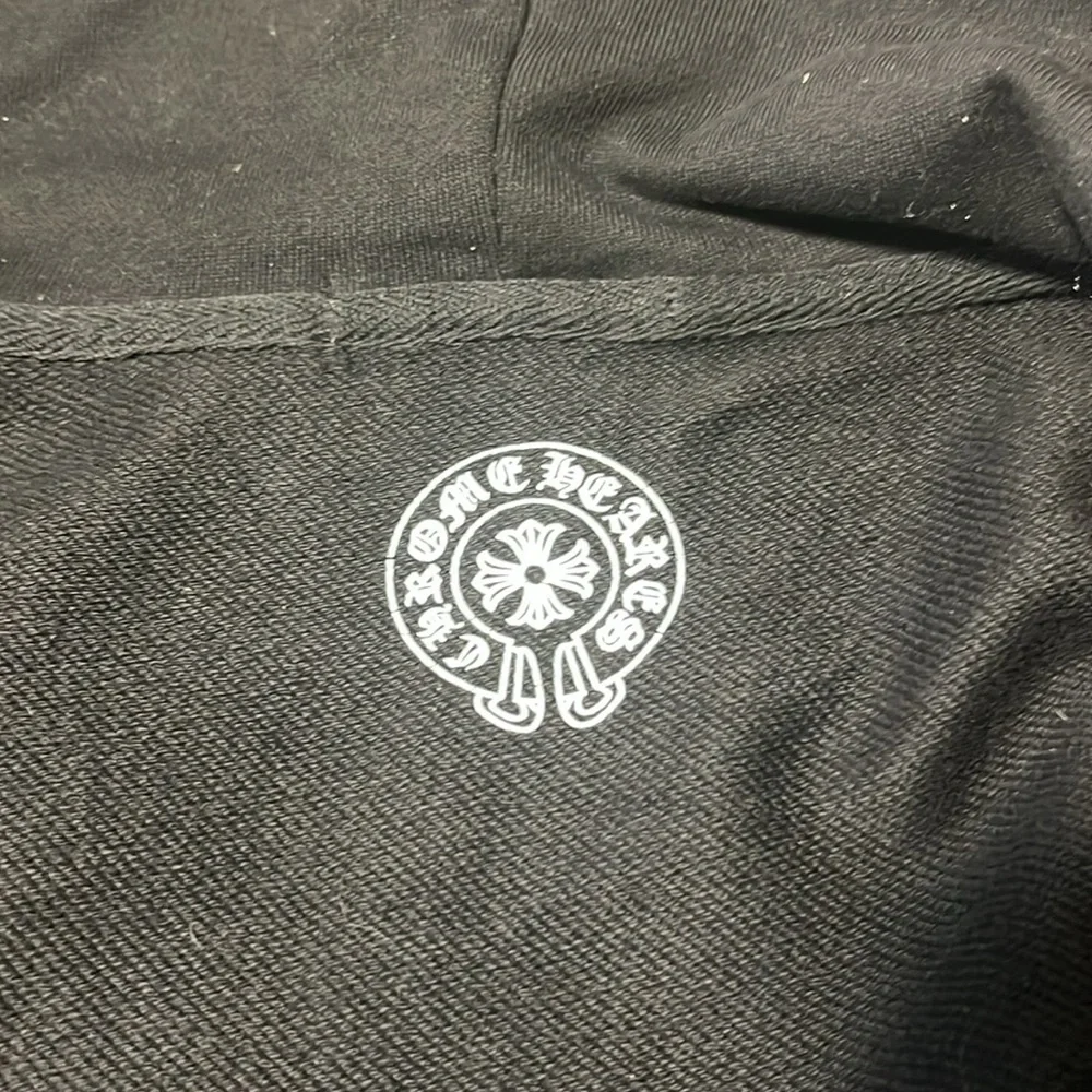 CHROME HEARTS x ROLLING STONES Black Hoodie with Red Tongue Logo - Picture 6 of 9